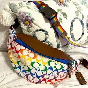 Authentic Coach sling belt bag crossbody PRIDE Collection